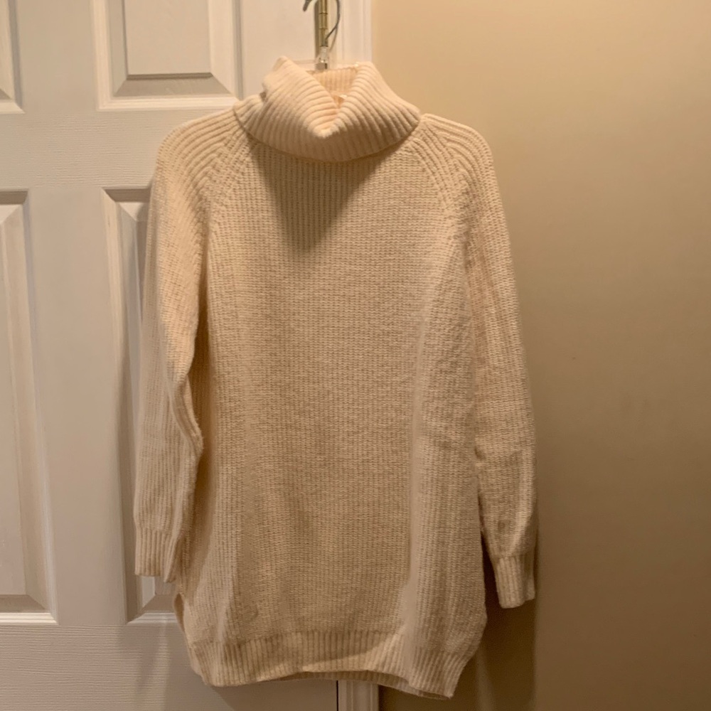 Gilli Ivory Cowl Neck Sweater Dress